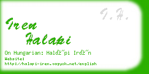 iren halapi business card